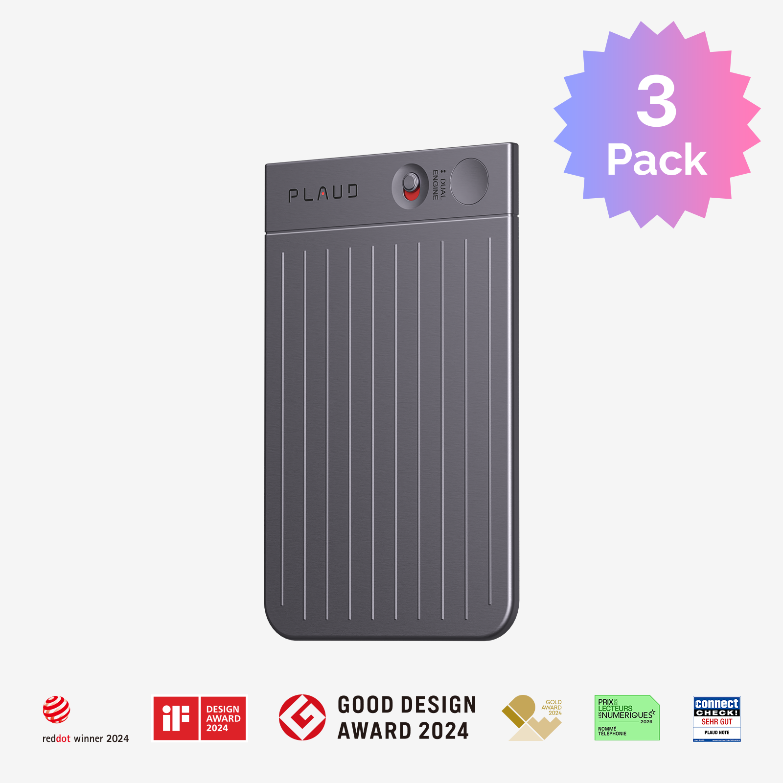 PLAUD NOTE AI Voice Recorder | 3-Pack