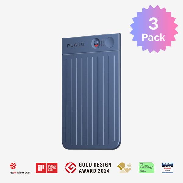 PLAUD NOTE AI Voice Recorder | 3-Pack

