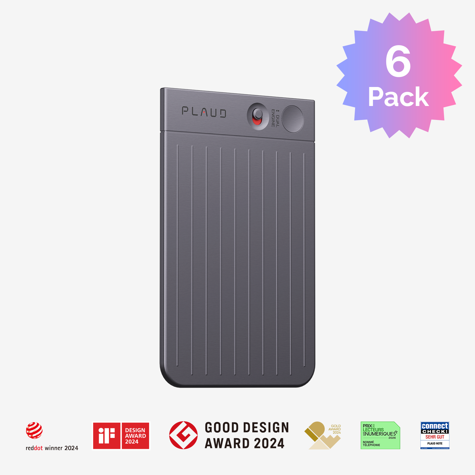 PLAUD NOTE AI-spraakrecorder | 6-pack