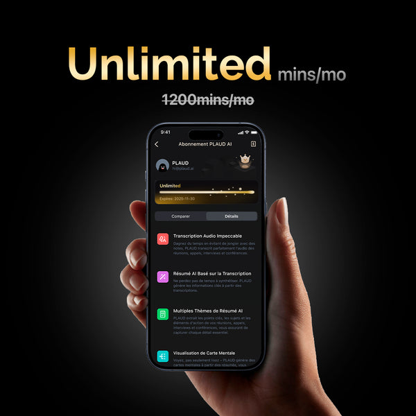 PLAUD Note & 2 AI Annual Unlimited Plan

